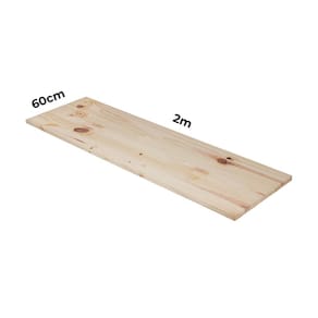 Painel Chapa Madeira Natural 2000X600X18 - Tramontina - 2m x 60cm com 18mm de espessura Tramontina