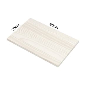 Painel Chapa Madeira Branco 800X200X18 - Tramontina - 80cm x 20cm com 18mm de espessura Tramontina