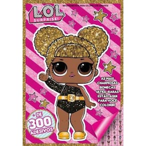 L.O.L. Surprise - Megaprancheta Para Colorir Com Adesivos - Vol. 1