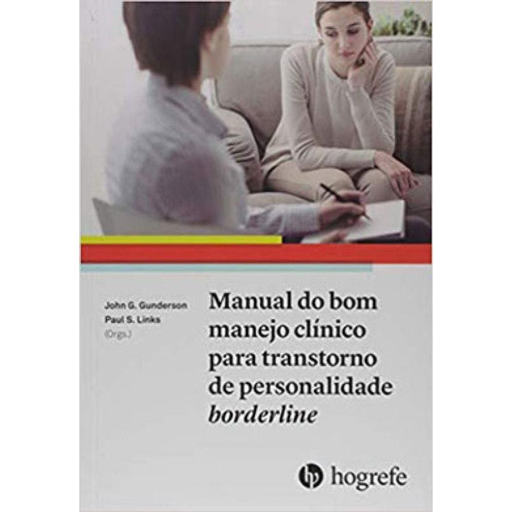 Manual Do Bom Manejo Clinico Para Transtorno De Personalidade Borderline