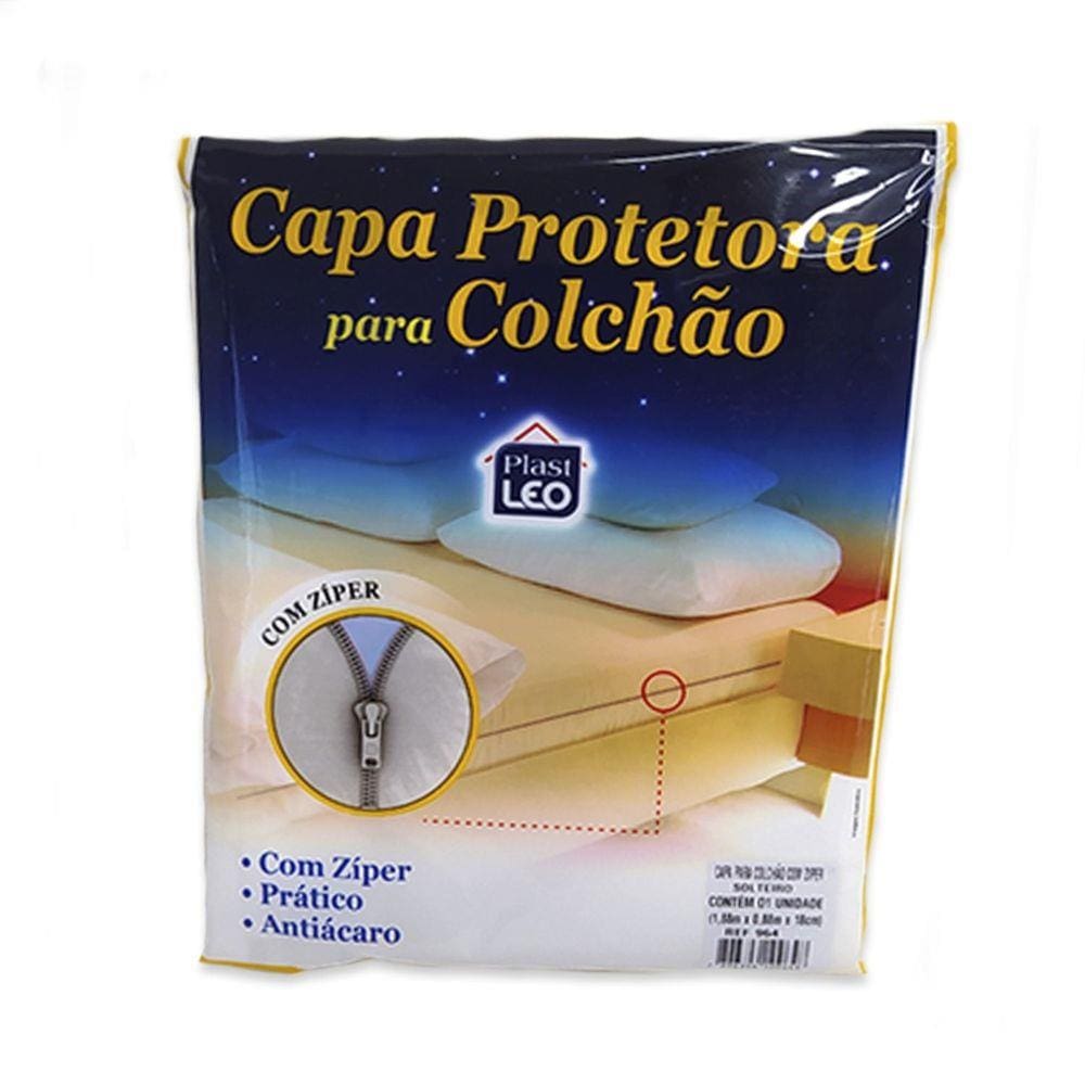 Capa Protetora Para Colchão - Com Zíper - 01 Unid - Plast Leo