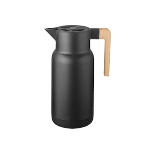 Garrafa Térmica Wood Fashion Preta - 1 Litro