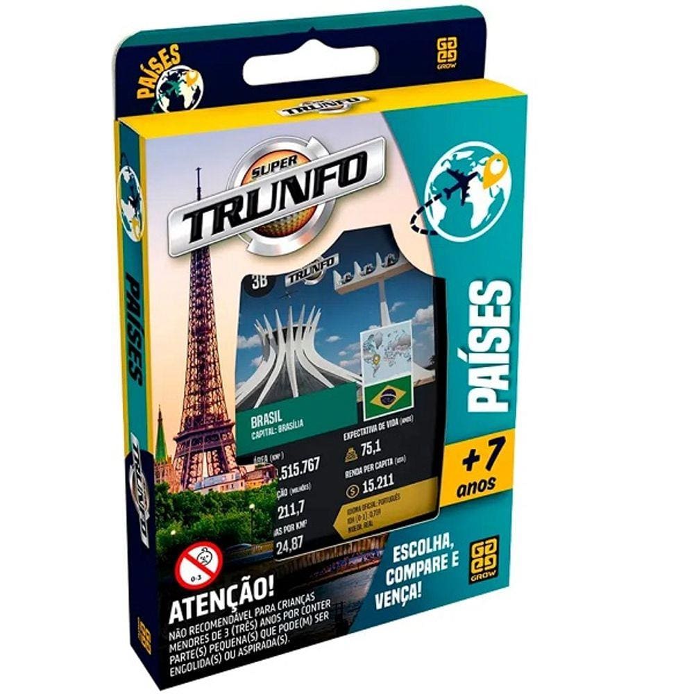 Jogo Super Trunfo Paises GROW 1403