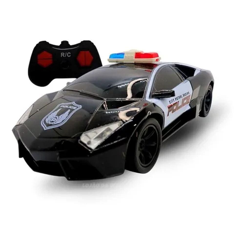 Brinquedo Infantil Carrinho De Policia Controle Remoto Luz