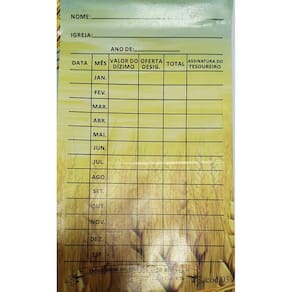 Envelope Dizimo Anual 100 unidades trigo