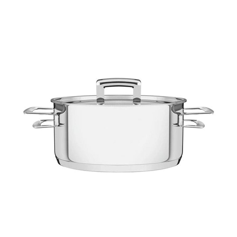 Caçarola Rasa Inox Fundo Triplo 20cm 2,9L Tramontina