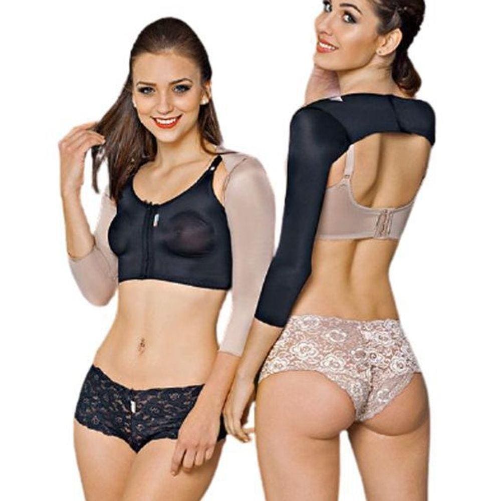 Faixa Braços Com Elástico Costas Mangas7/8 Bege Kelogel- XPP