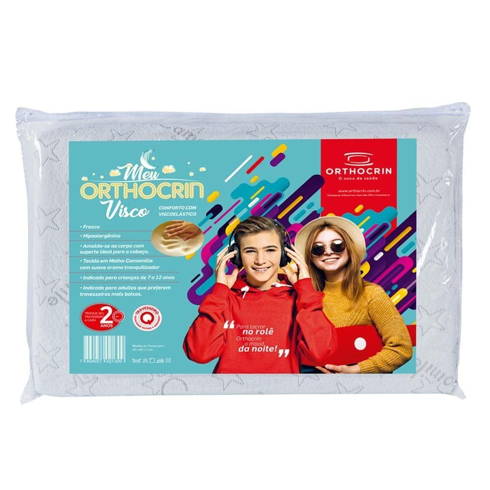 Travesseiro Infanto-juvenil Meu Orthocrin Visco(40x60x7)
