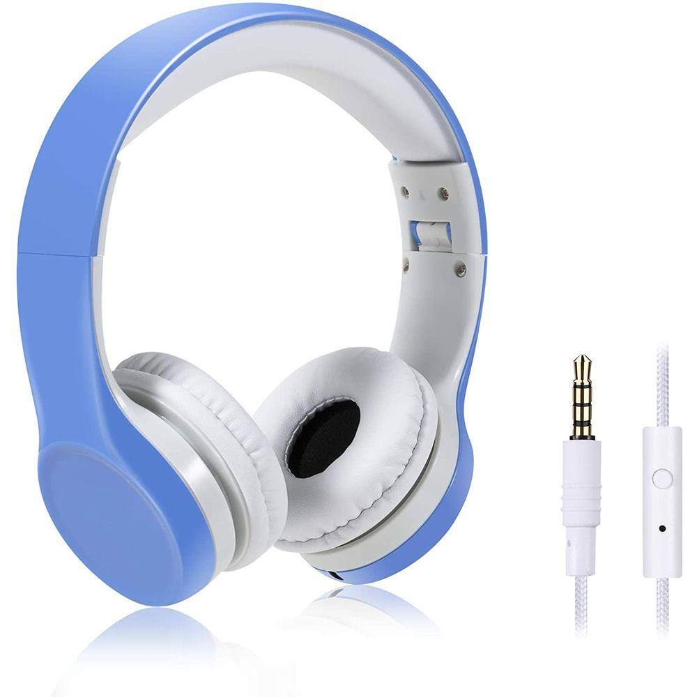 Fones de ouvido para avião, yusonic kids fones de ouvido com microfone  \u0026amp; áudio compartilhamento de volume+ volume limitado, meninas crianças cr  | Casas Bahia