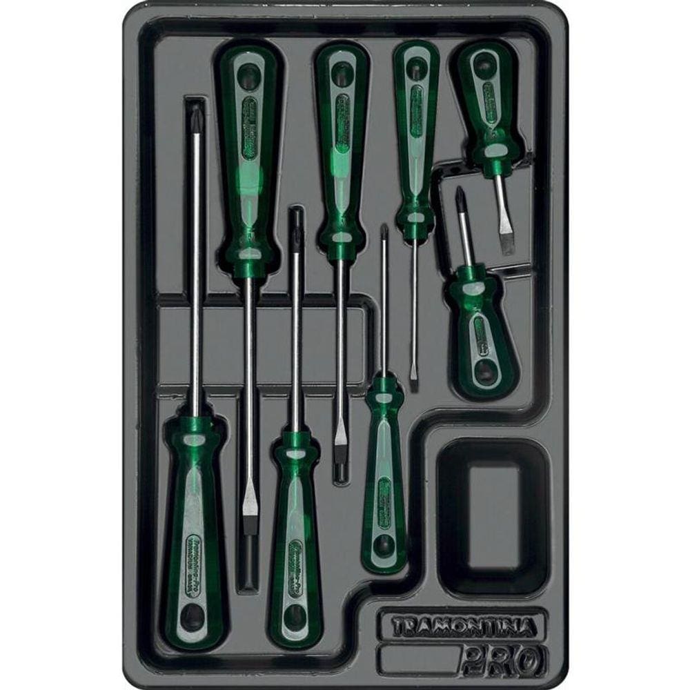 Kit de Chaves de Fenda e Phillips Módulo com 8 Peças 44980005 TRAMONTINA