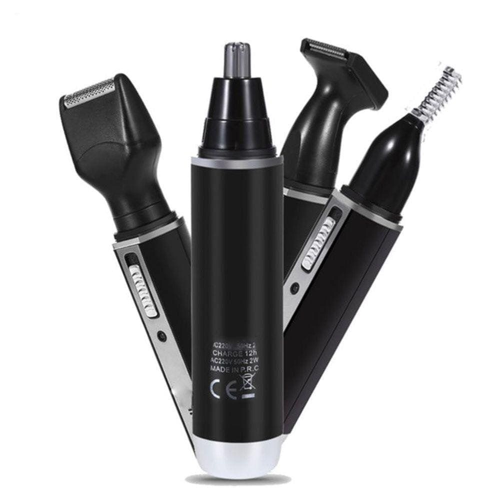 Maquina De Barbear Depilador Barbeador Naris Elétrico 4 Em 1