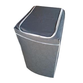 Capa Maquinas Lavar Cônsul 7.5Kg 8Kg E 9Kg Com Zíper Cinza