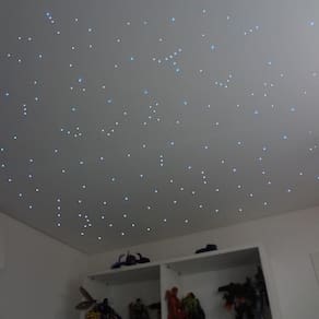 Kit Noite Estrelada 300 Fibra Ótica Efeito Estrelado Rgb Mix
