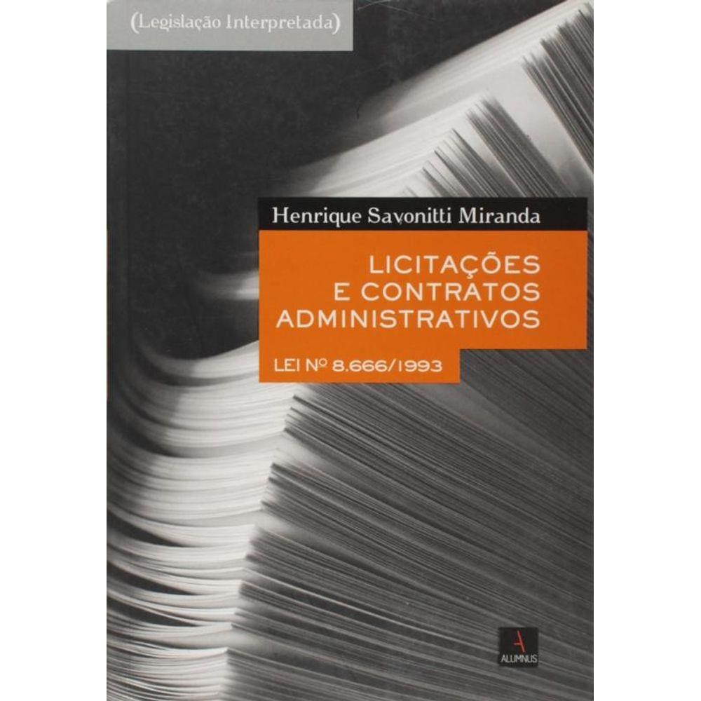 Licitacoes E Contratos Administrativos          01