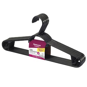 Cabide Pendura Mais De Plástico 6 Peças 40Cm Preto Sanremo