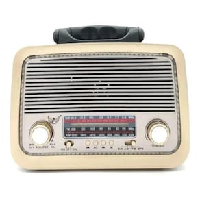 Caixa De Som Radio Retro Bluetooth Am/Fm/Sd/Usb /110V/220V