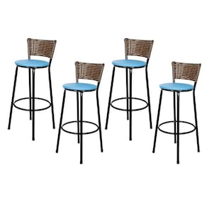 Banquetas Para Cozinha Cappuccino 4Un Assento Azul