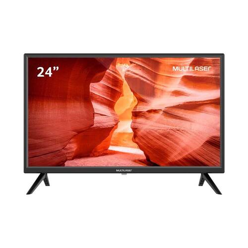 TV 24 Pol. HD Função DNR Multilaser USB HDMI AV