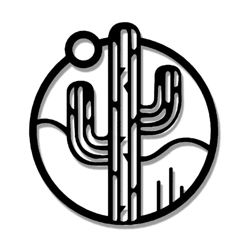 Quadro decorativo cacto e sol