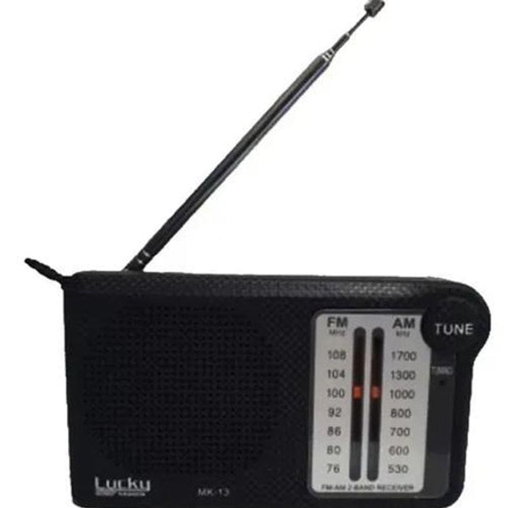Rádio Portátil Am Fm Pilha