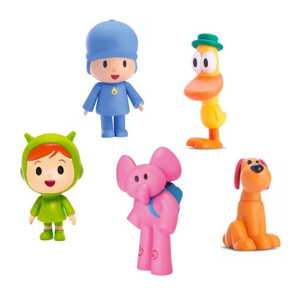 Kit 5 Bonecos Da Turma Pocoyo Em Vinil Atoxico Cardoso Toys | Casas Bahia