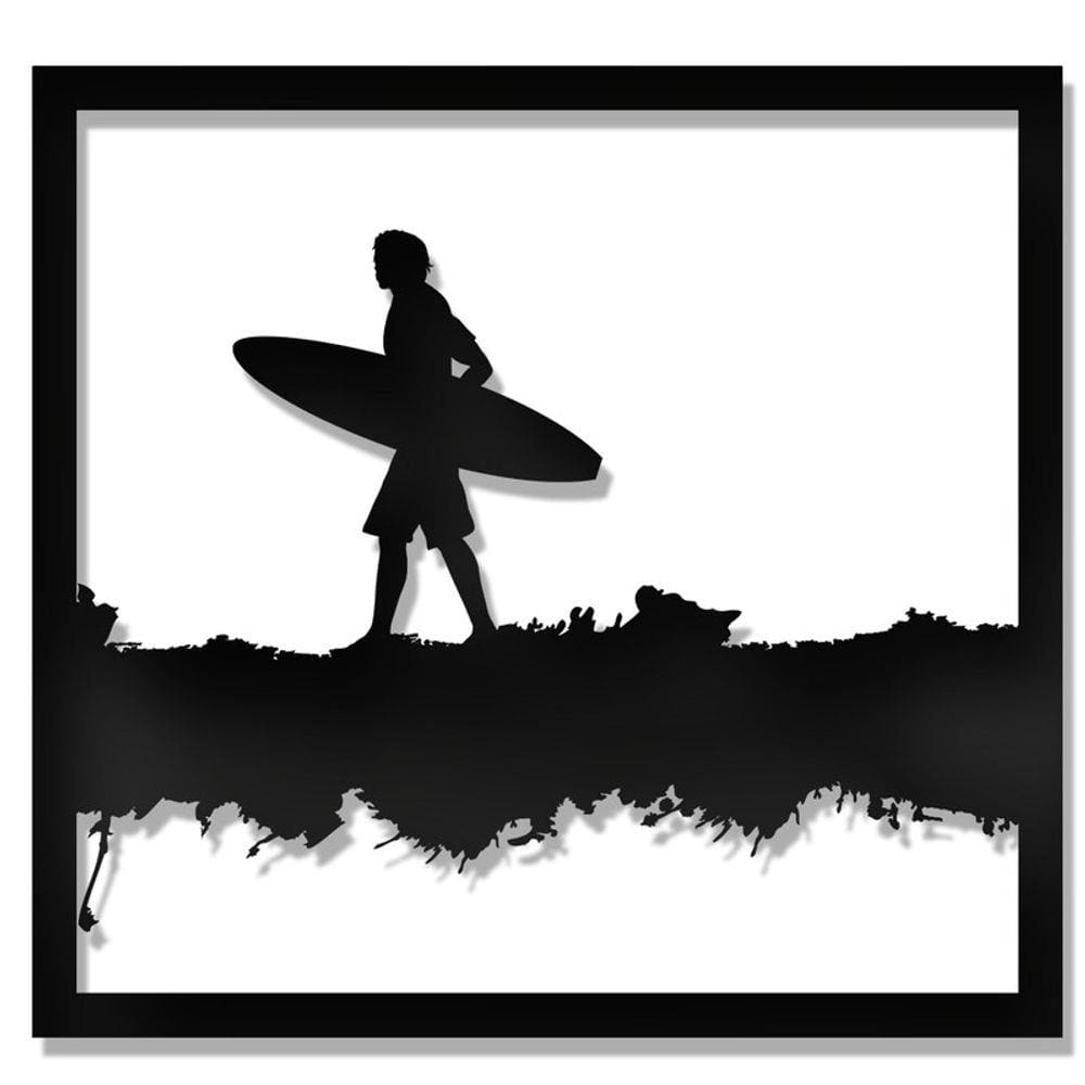 Quadro decorativo surfista