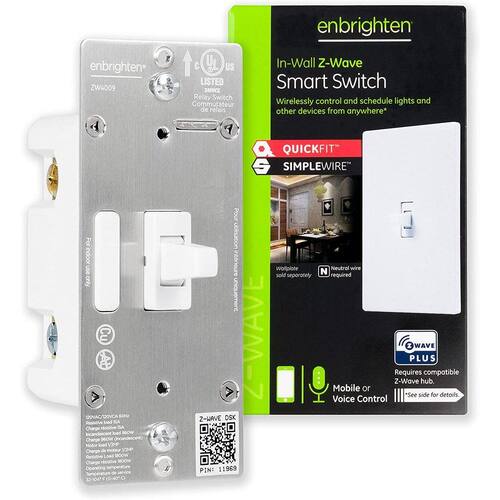 GE Enbrighten ZWave Plus Smart Switch com QuickFit e SimpleWire