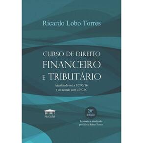 Curso De Direito Financeiro E Tributario: Atualiza