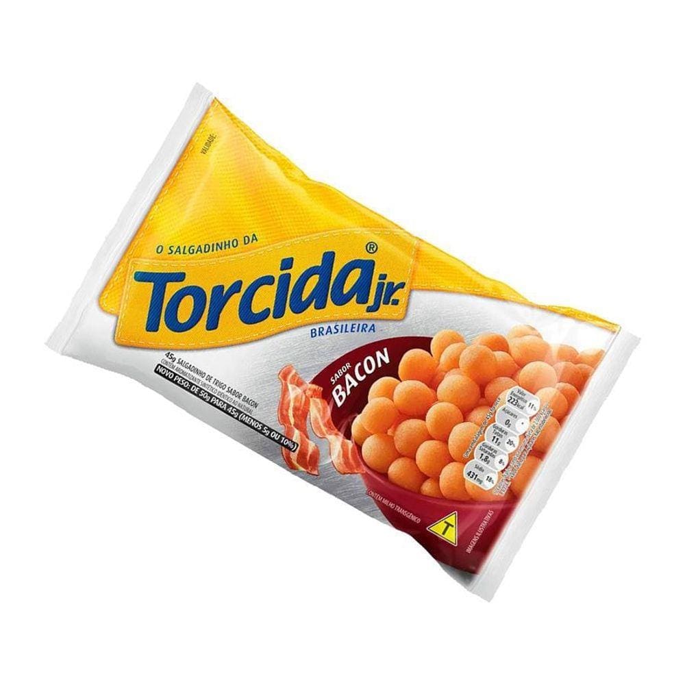 Kit 10 Salgadinhos Torcida Sabor Bacon 70G - Lucky | Casas Bahia