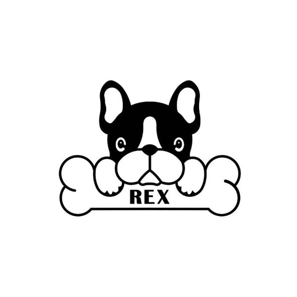 Quadro decorativo BullDog com ossinho