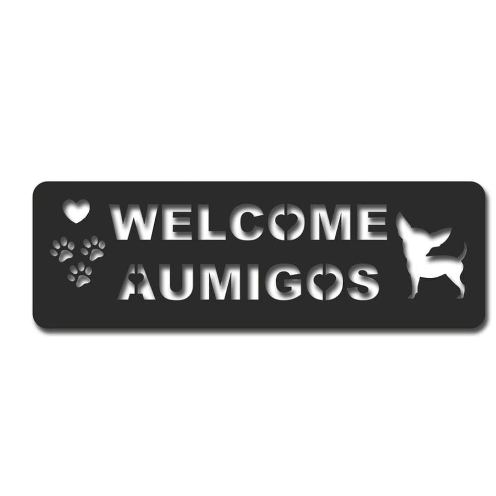 Placa decorativa pet aumigos