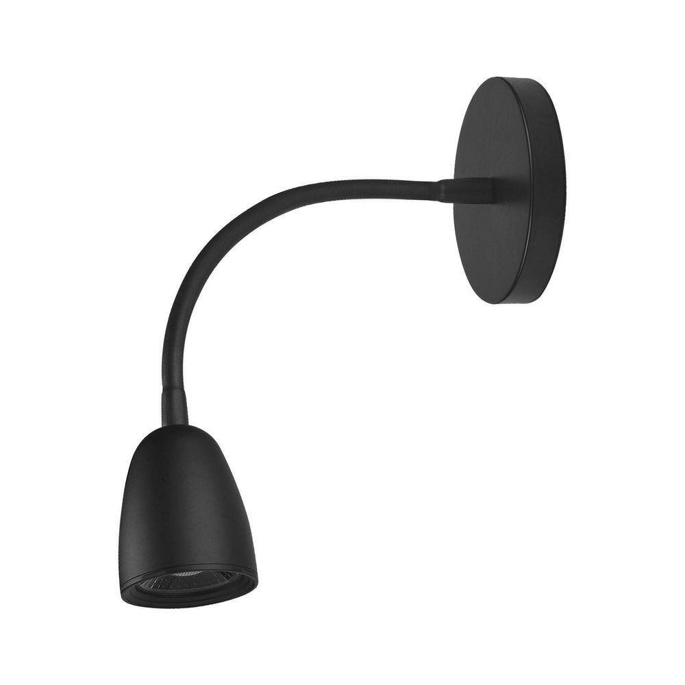 Arandela articulavel led 4w preta 6500k leitura cabeceira ali90 acende ...