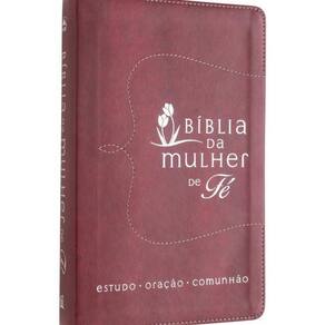 Bíblia Da Mulher De Fé - Nvi - Couro Soft Vermelho