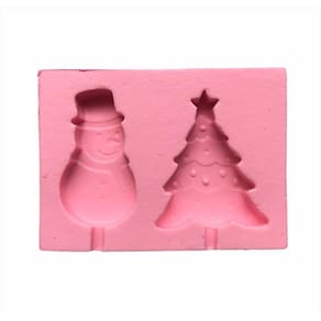 Molde De Silicone Árvore, Boneco De Neve Pirulito