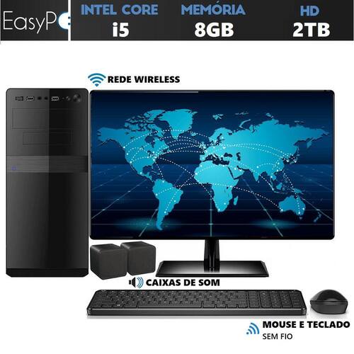 Menor preço em Computador Easy PC Connect Intel Core i5 (Gráficos Intel HD) 8GB HD 2TB Monitor 19.5 LED HDMI