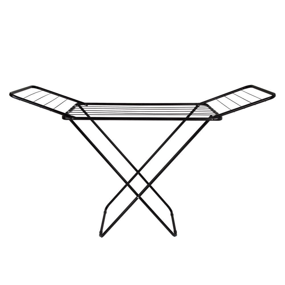 Varal De Chão Com Abas Slim  Preto