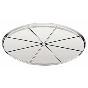 Forma para Pizza Tramontina em Aço Inox com Vincos 30 cm Tramontina