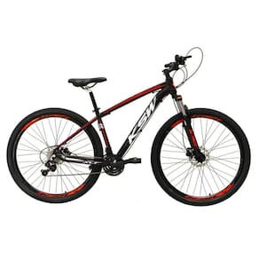 Bicicleta Aro 29 Freio Hidráulico K7 Preto Vermelho Tam. 21