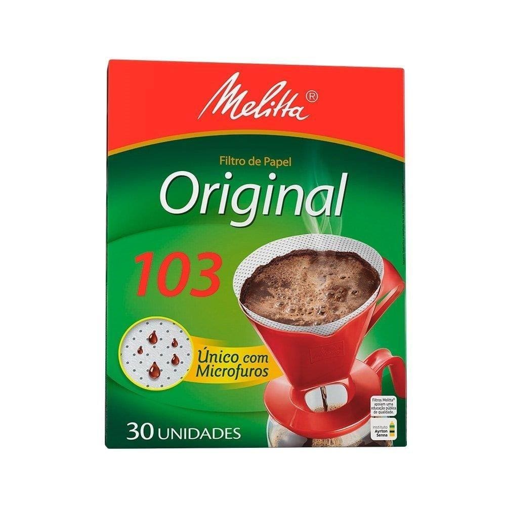Filtro Papel Melitta 103 - 6 Embalagens com 30 Unidades