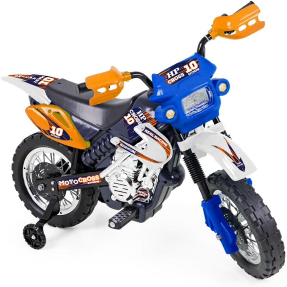 Moto Eletrica Infantil Bandeirante Banmoto 6V Preta Vermelha - Maçã Verde  Baby