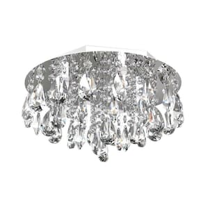 Plafon De Cristal 30Cm Estar Living Hall Entrada Balcão