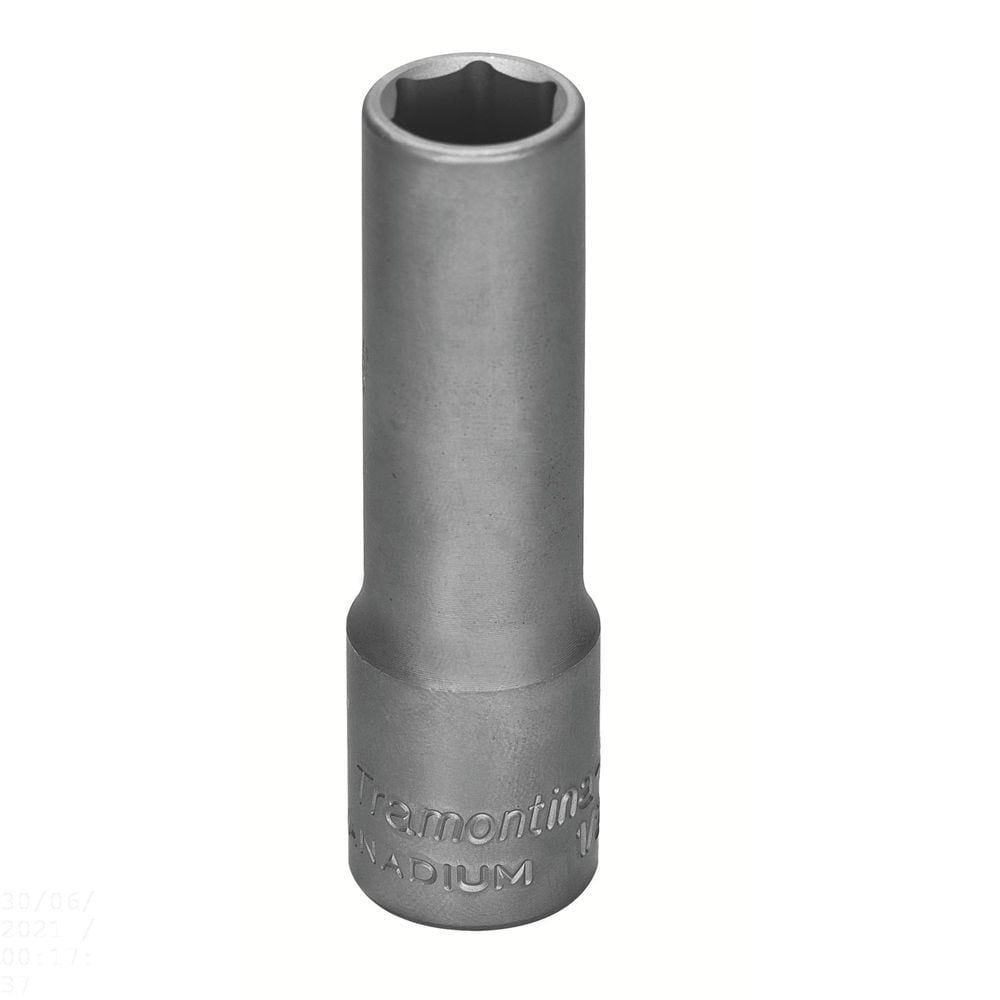 Soquete Sextavado Longo em Aço Cromo Vanádio 10 mm - Encaixe 1/2" Tramontina PRO Tramontina