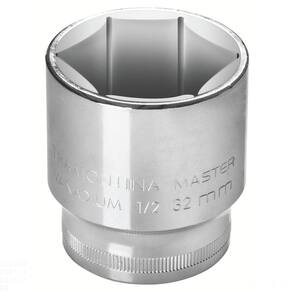 Soquete Sextavado 14 mm encaixe 1/2" Tramontina em Aço Cromo Vanádio com Acabamento Cromado Tramontina