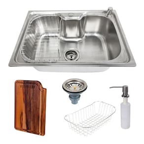 Cuba Cozinha Gourmet Pia Inox Com Acessórios Tábua De Corte