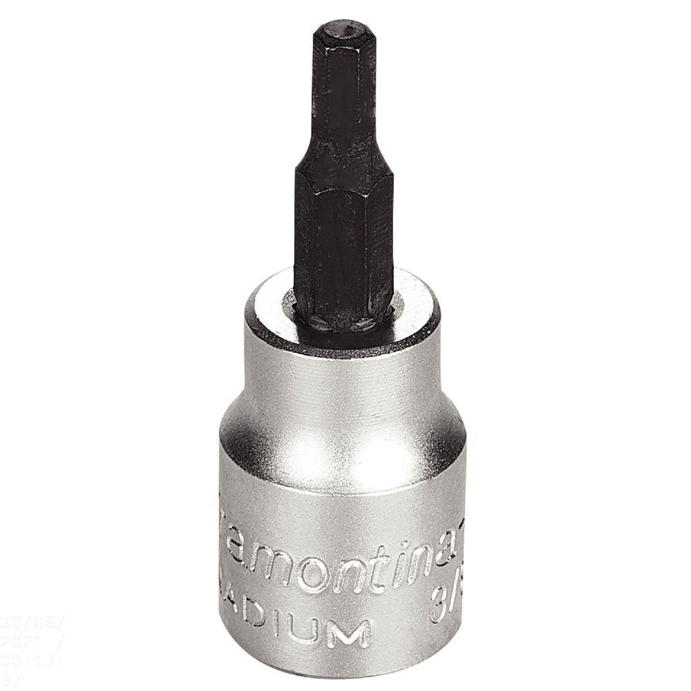 Soquete em Aço Cromo Vanádio Ponta Hexagonal 4 mm - Encaixe 3/8" Tramontina PRO Tramontina