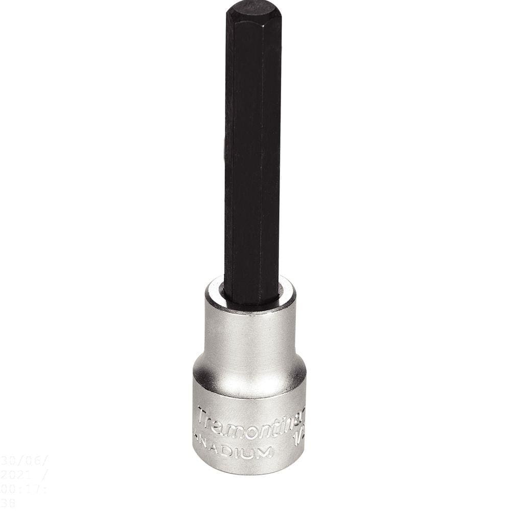 Soquete em Aço Cromo Vanádio Ponta Hexagonal Longa 10 mm - Encaixe 1/2” Tramontina PRO Tramontina