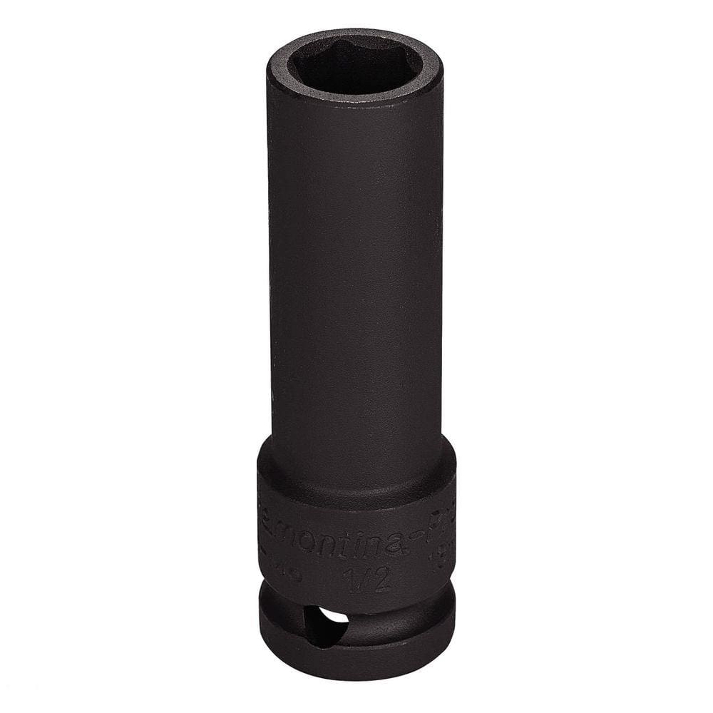 Soquete de impacto sextavado longo em aço cromo molibdênio 16 mm - Encaixe 1/2`` Tramontina