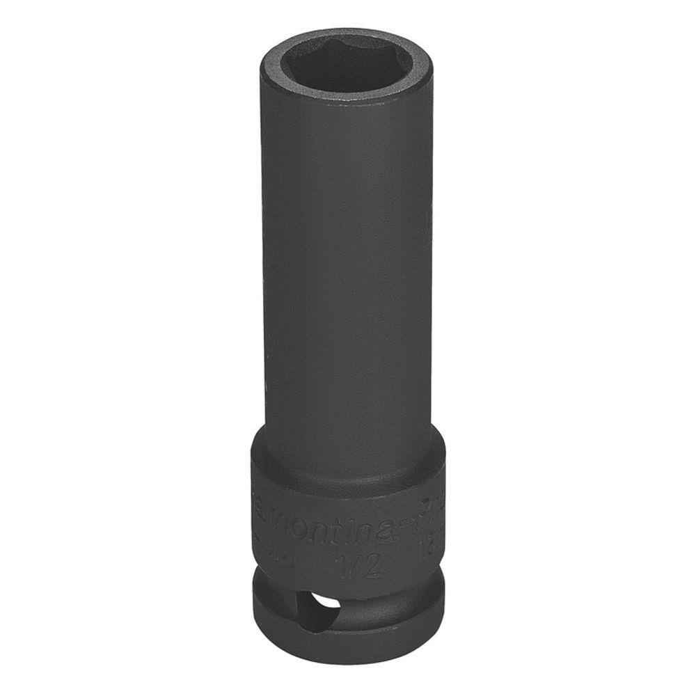 Soquete de impacto sextavado longo em aço cromo molibdênio 15 mm - Encaixe 1/2`` Tramontina
