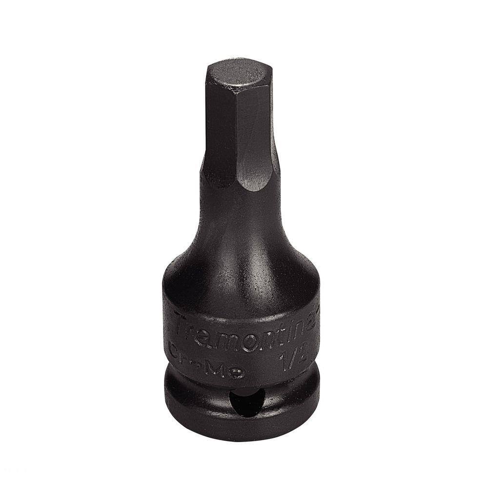 Soquete de impacto ponta hexagopnal em aço cromo molibdênio 12 mm - Encaixe 1/2`` Tramontina