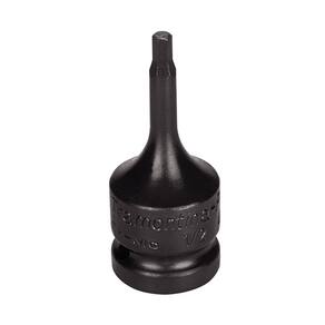 Soquete de impacto ponta hexagopnal em aço cromo molibdênio 5 mm - Encaixe 1/2`` Tramontina